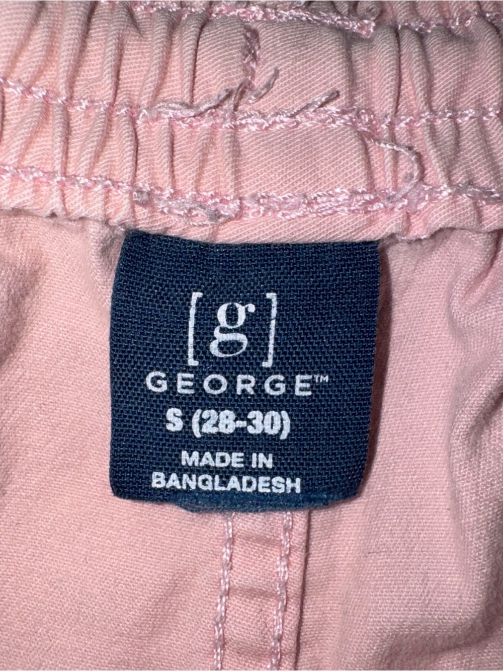 George Men's Light Pink Drawstring Athletic Shorts - Picture 3 of 6